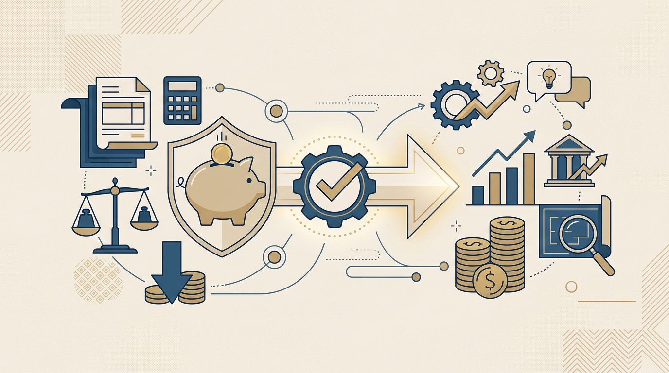 Redaktionelle Infografik zum Thema IAB 2026: Steuerlast senken vor der geplanten Investition