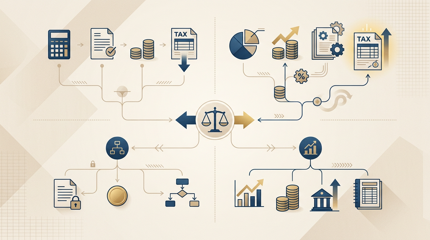 Redaktionelle Infografik zum Thema Kleinunternehmerregelung 2026: Strategische Entscheidungshilfe