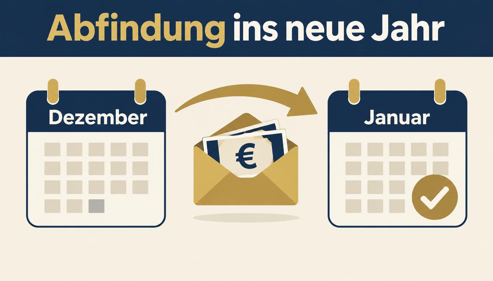 Infografik: Abfindung von Dezember auf Januar verschieben